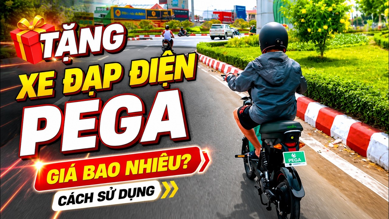 Tặng xe đạp điện pega cho anh hai|giá bao nhiêu|cách sử dụng @quynhnguyen-83#140