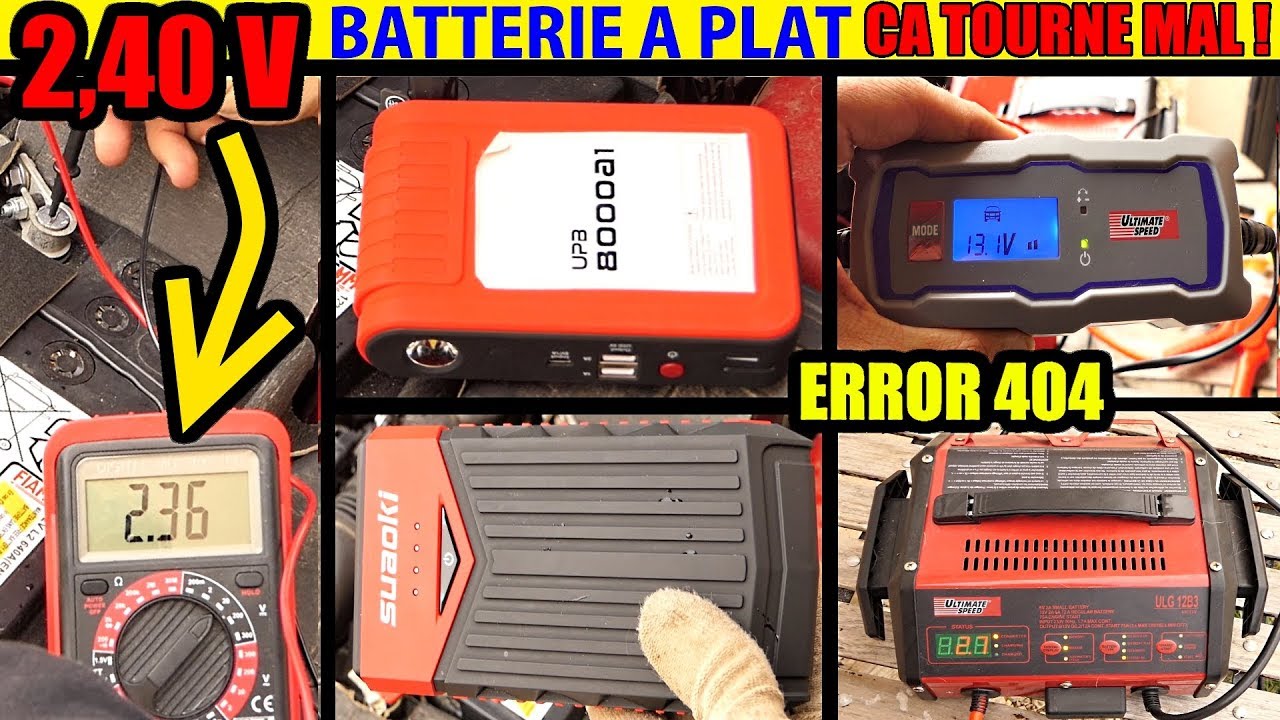 BATTERIE VOITURE A PLAT ! on est mal patron...très mal...