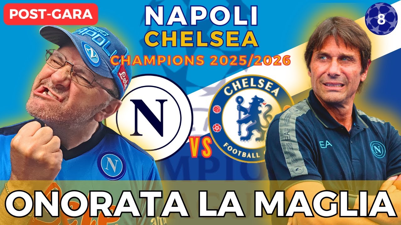 CL NAPOLI - CHELSEA : CONTE : Conferenza post gara - 