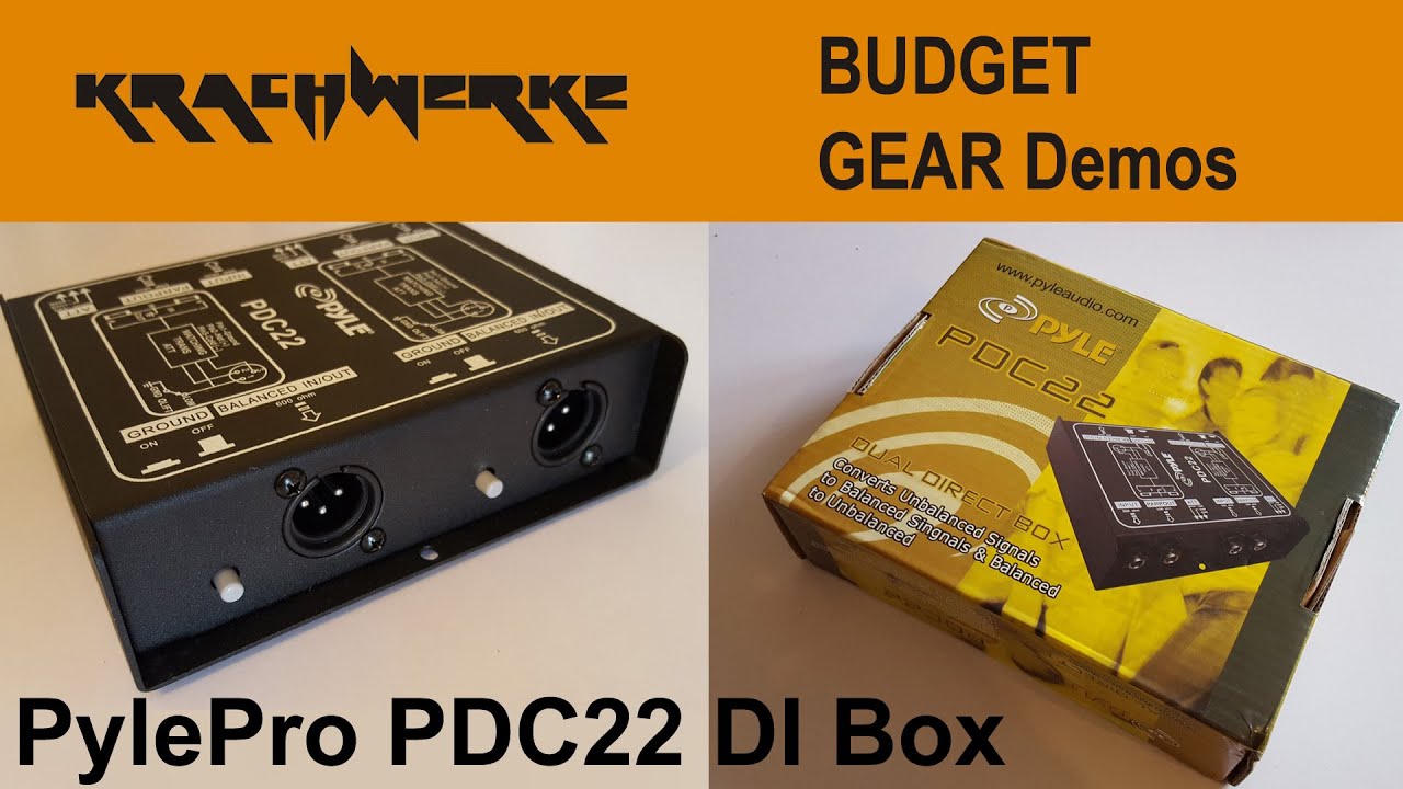 Pyle Pro PDC22 DI demo and review