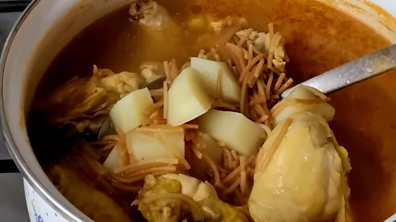 Deliciosa sopa de fideo con pollo #recetasfaciles #caseras #comidasdeliciosas #sopas #faciles 