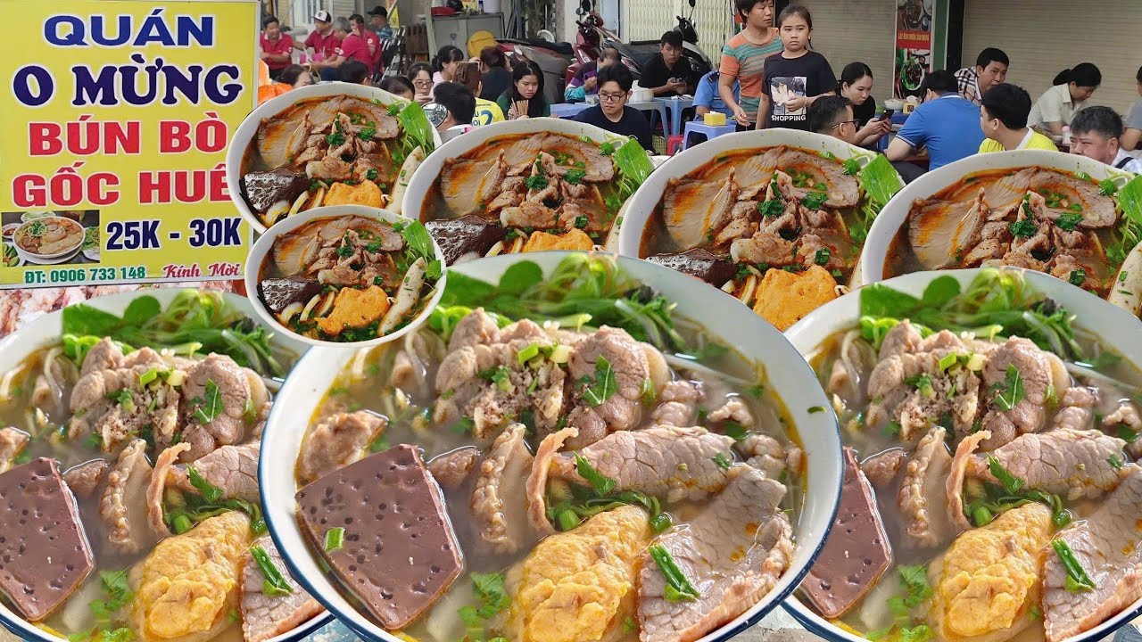 BÚN BÒ 25k_30K ĐẦY ẮP THỊT O MỪNG quận vùng ven SG vẫn được dân lao động kéo đến tìm ăn đông kín chỗ