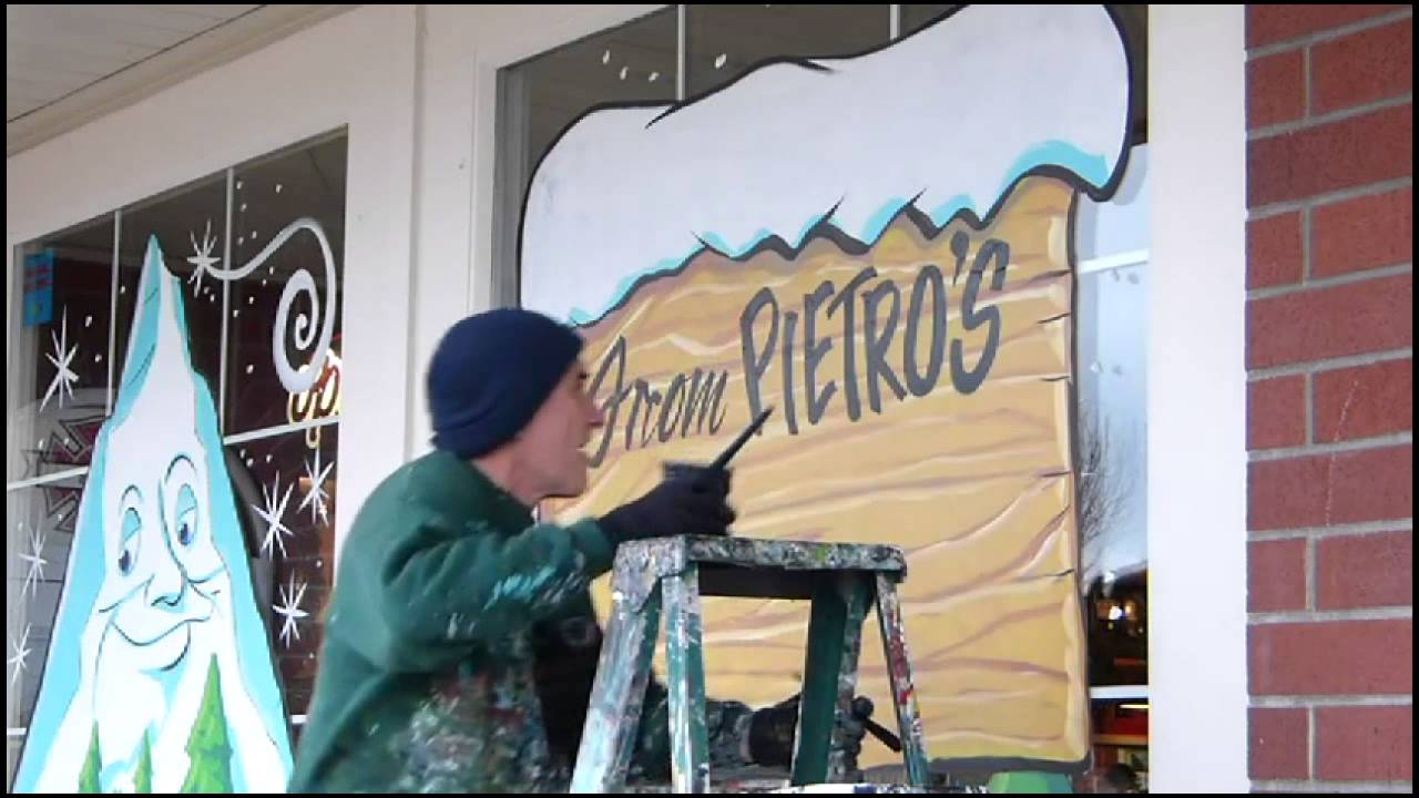 WINDOW PAINTING - Pietro's Pizza Salem