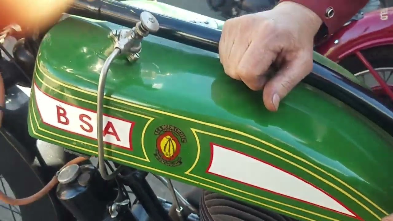 1927 BSA S27 500cc at Andy Tiernans #08112BSA