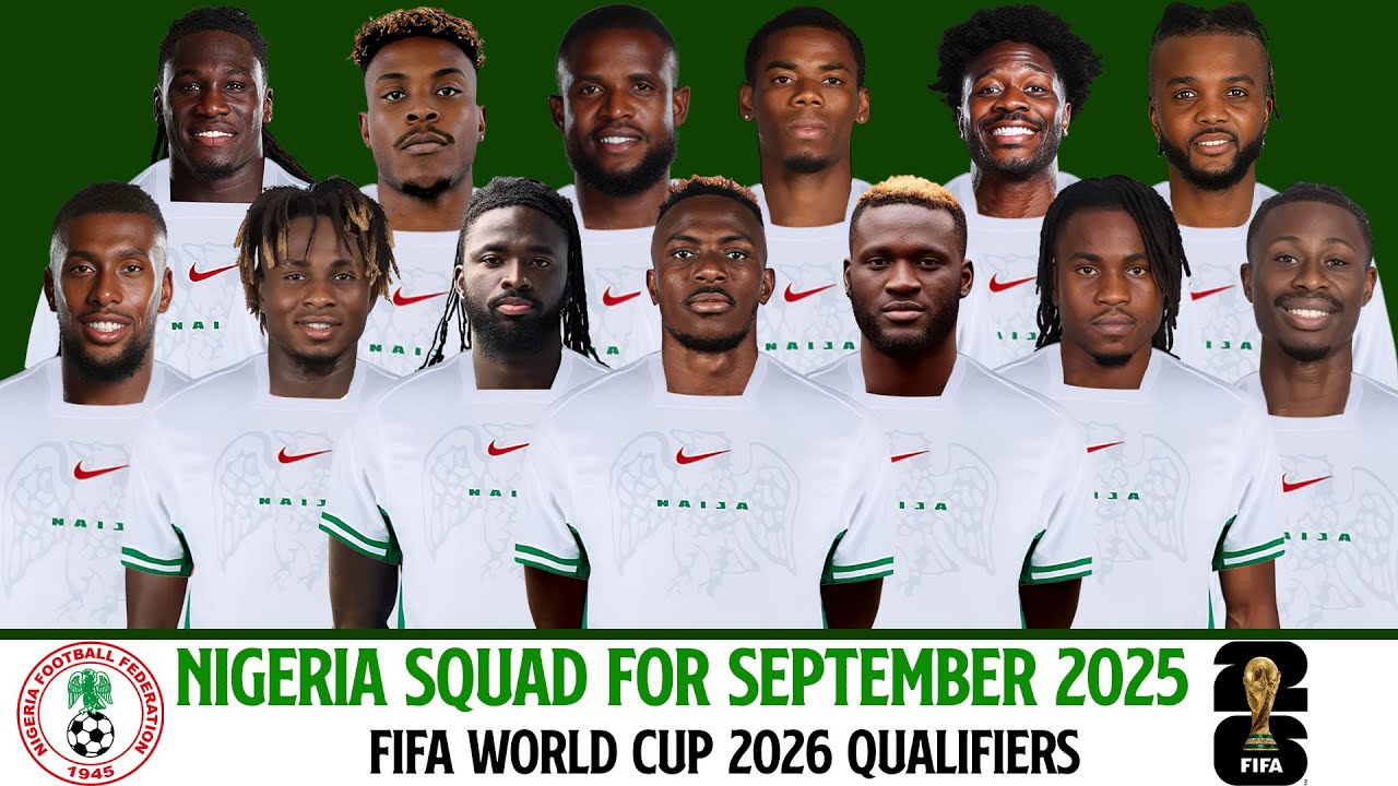 NIGERIA Squad Pre-Called September 2025 | Nigeria Squad | FIFA World Cup 2026 Qualifiers