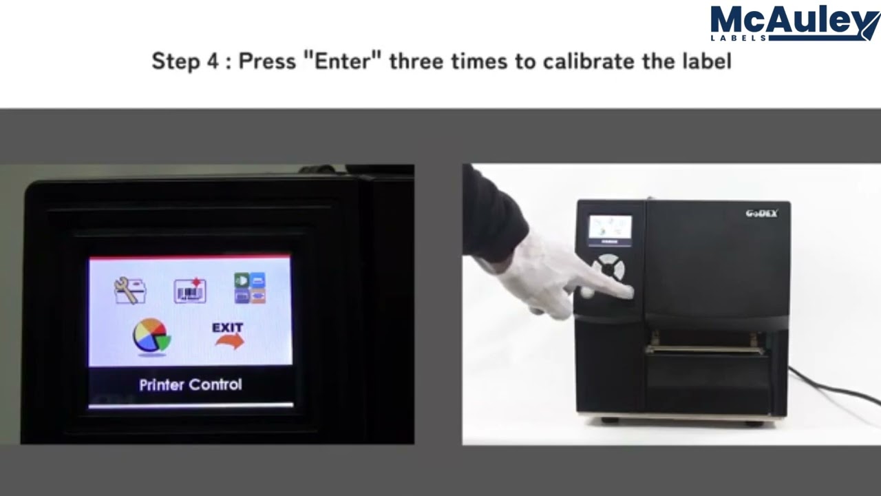 GoDEX ZX420i Industrial Printer &ndash; Label Calibration & Self‑Test Tutorial | McAuley Labels