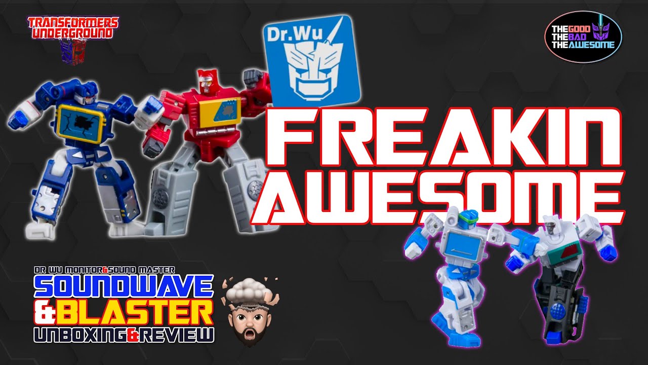 Transformers Soundwave and Blaster by Dr WU - Unboxing & Review with Shattered Glass
