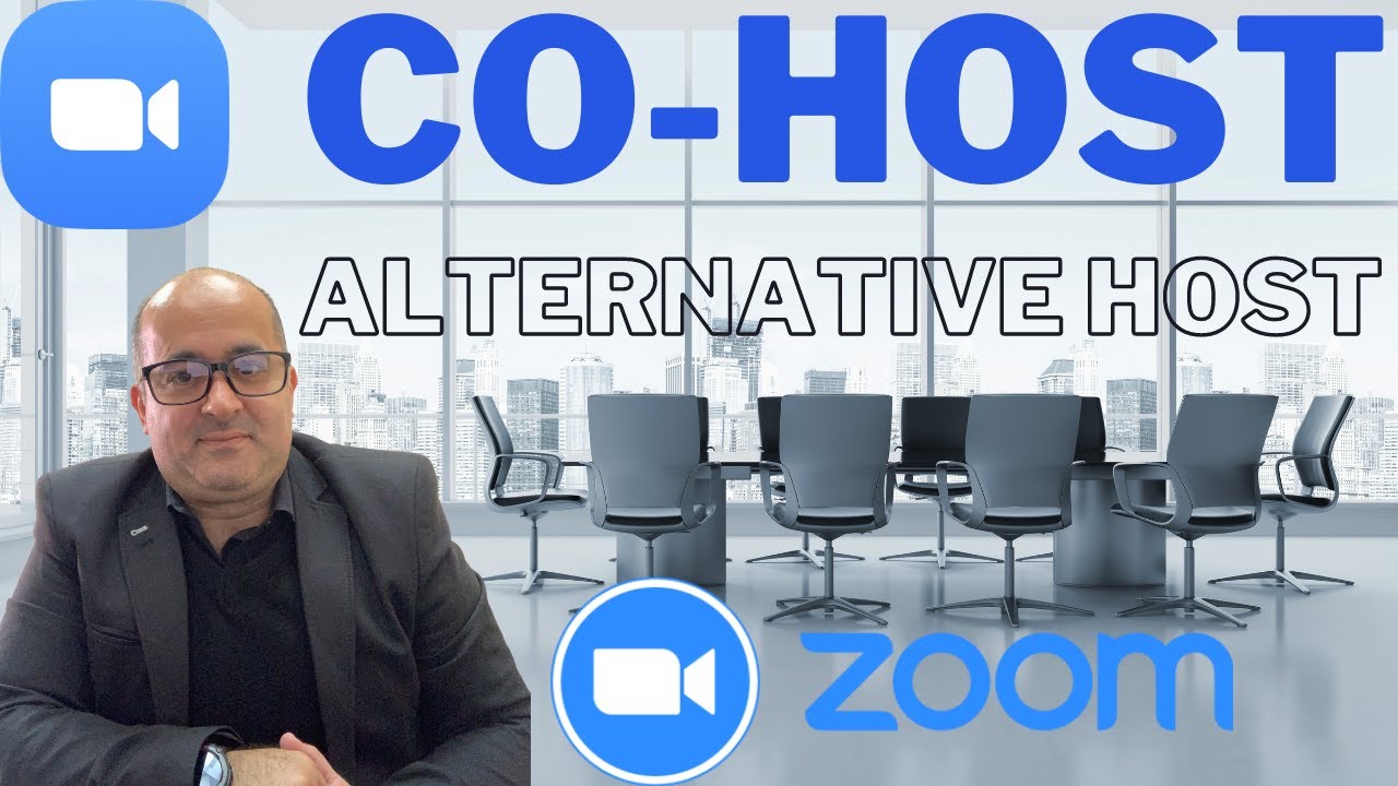 كيف نضع احد الاشخاص كمستضيف لاجتماع زووم How to add Co-hosts and alternative hosts in Zoom meetings