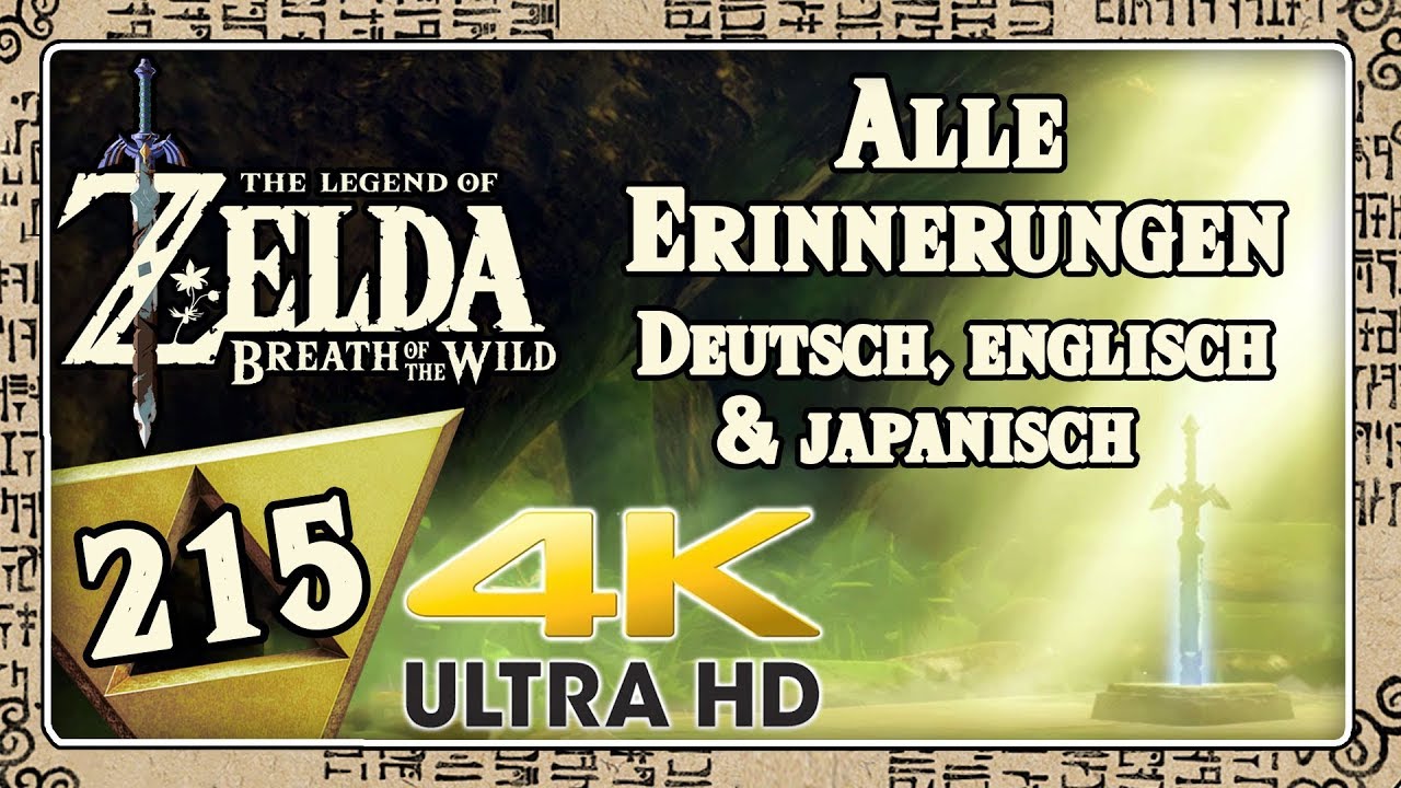 THE LEGEND OF ZELDA BREATH OF THE WILD Part 215: Alle Erinnerungen in deutsch, englisch & japanisch