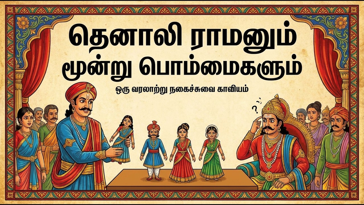 தெனாலிராமன் மூன்று பொம்மைகள் கதை | Tenali Raman Three Dolls Story Tamil