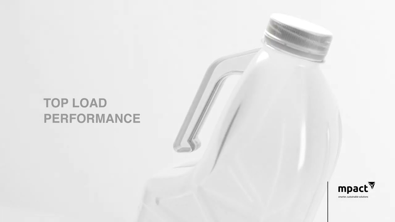 Our new PET bottle with an integrated moulded handle