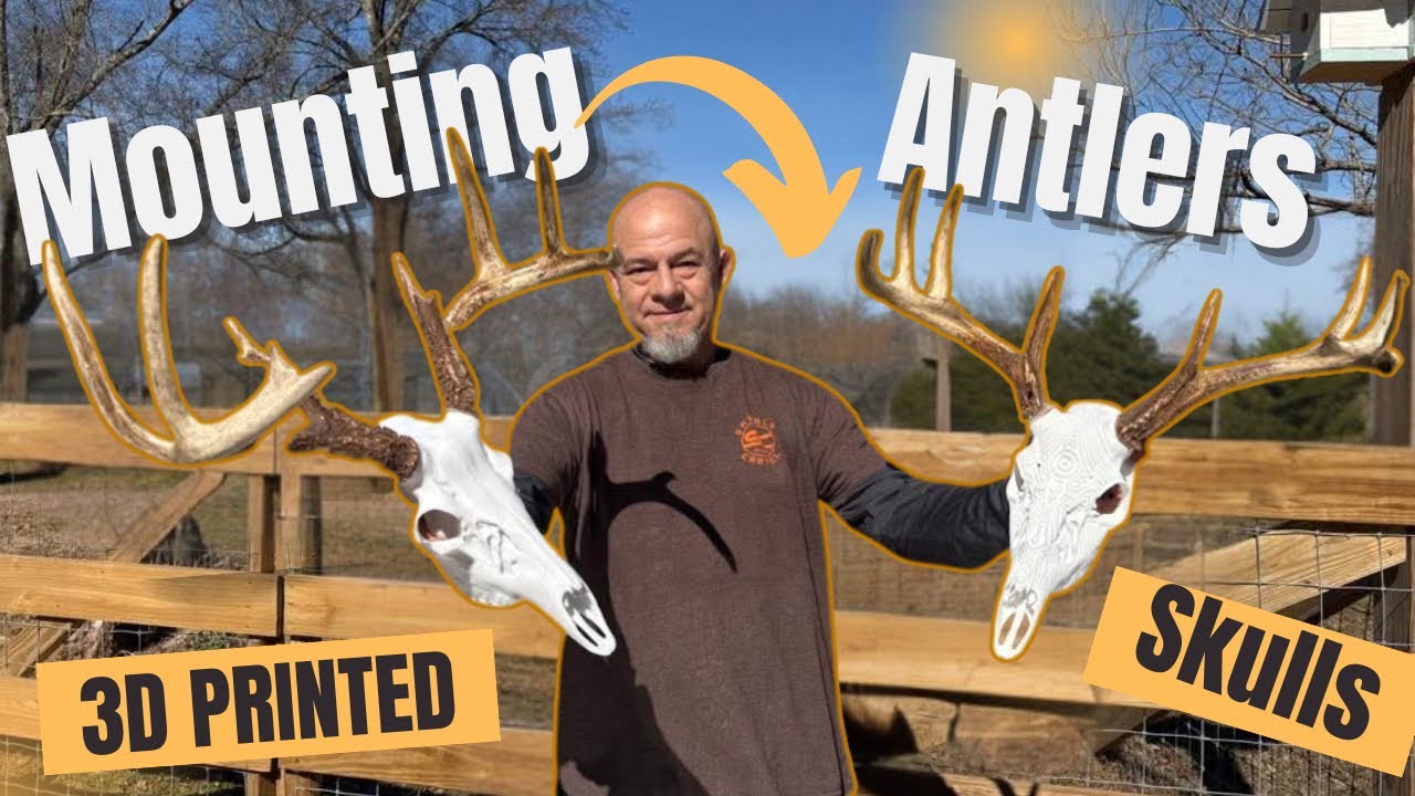 Mounting Antlers to a 3-D Printed Deer Skull
