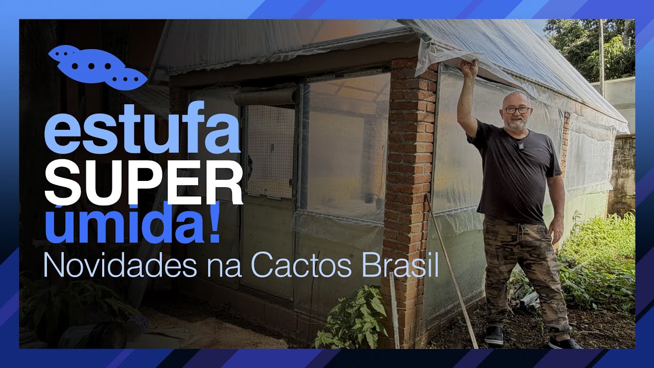 Estufa SUPER Úmida da Cactos Brasil: Experiências e Invenções do Sérgio