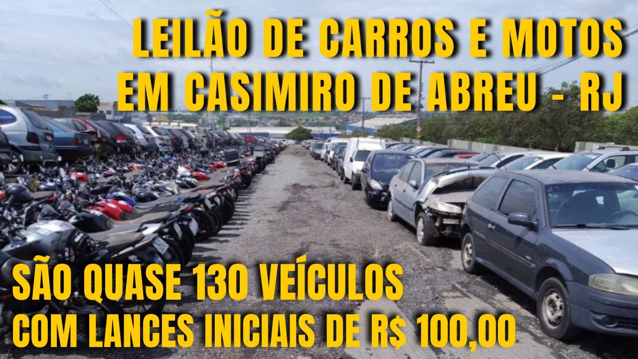 A VOLTA DOS LEILÕES NA REGIÃO DOS LAGOS COM VEICULOS PARTINDO DE R$ 100,00 VOCÊ PODE PARTICIPAR!