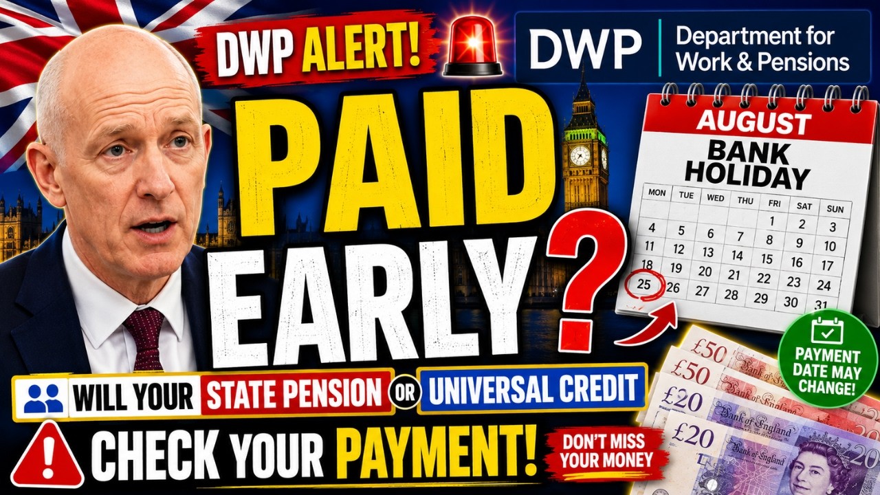 DWP August Bank Holiday 2026: Will Your State Pension or Universal Credit Be Paid Early?