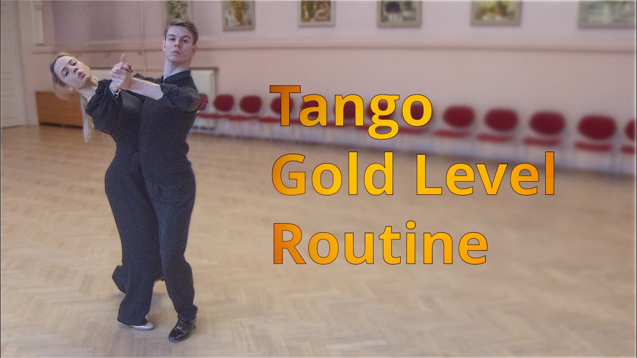 Tango Gold Level Choreography | Natural Promenade Turn to Rock Turn, Open Telemark