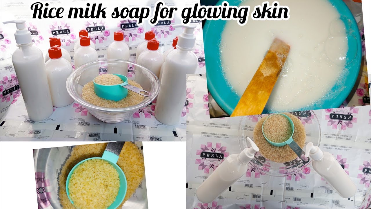 Rice Milk shower gel at home. Make extra income with this recipe