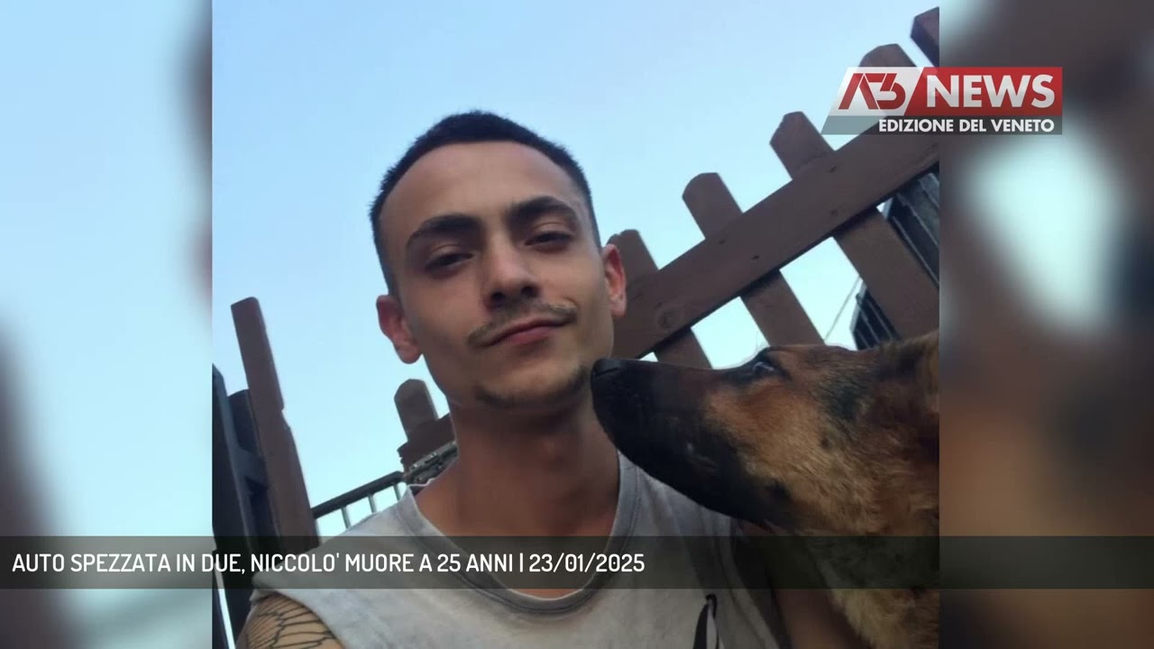 AUTO SPEZZATA IN DUE, NICCOLO' MUORE A 25 ANNI | 23/01/2025