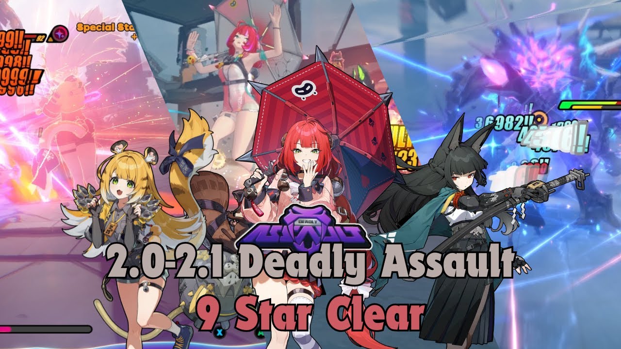 [ZZZ 2.0-2.1] Deadly Assault 9 Star Clear Feat Jufufu - Yuzuha