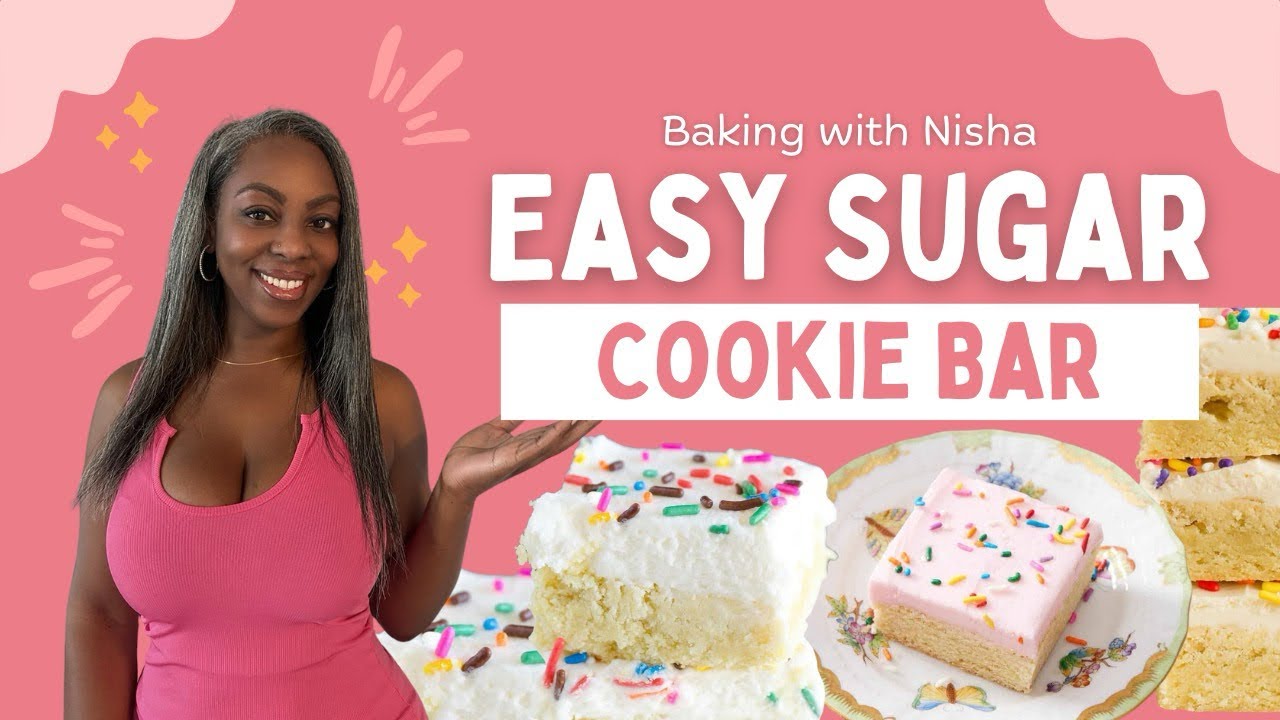 Soft & Chewy Sugar Cookie Bars | Easy Homemade Sugar Cookie Bars Recipe | Perfect Dessert