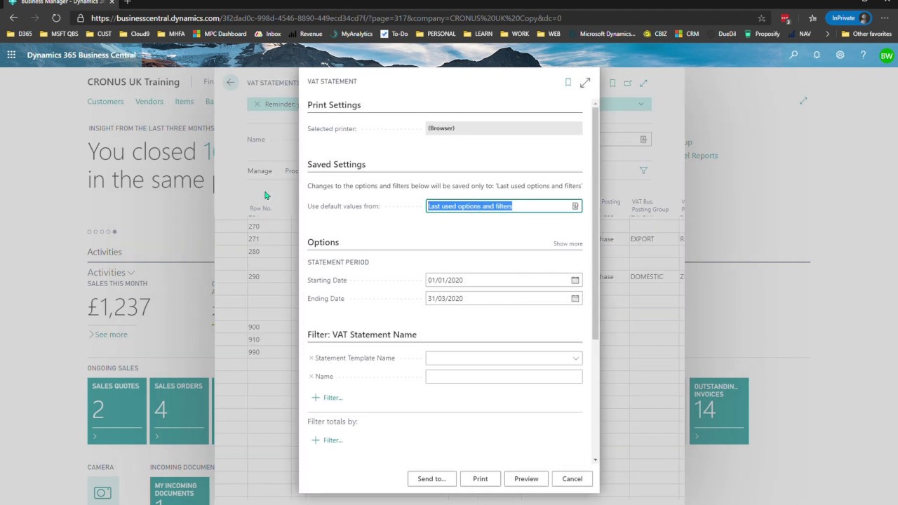 Checking VAT in Microsoft Dynamics 365 Business Central (& Dynamic NAV / Navision)