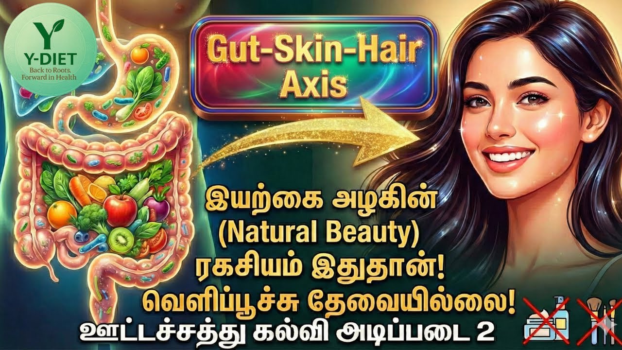 Gut-Skin-Hair Axis: இயற்கை அழகின் (Natural Beauty) ரகசியம் இதுதான்! வெளிப்பூச்சு தேவையில்லை! Y-Diet