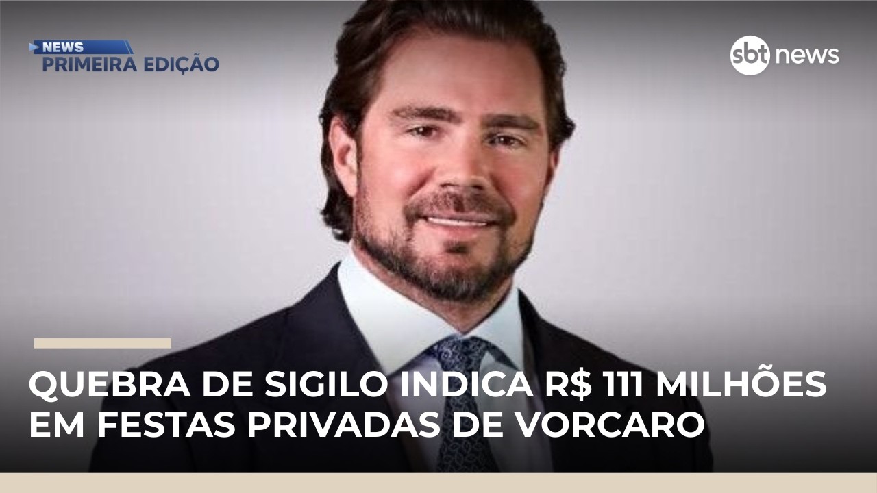 Quebra de sigilo indica R$ 111 milhões em festas privadas de Vorcaro | #NewsPrimeiraEdição