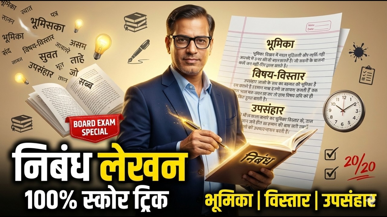 Composition Writing in Hindi Language | निबंध लेखन ICSE Class 10 | @sirtarunrupani