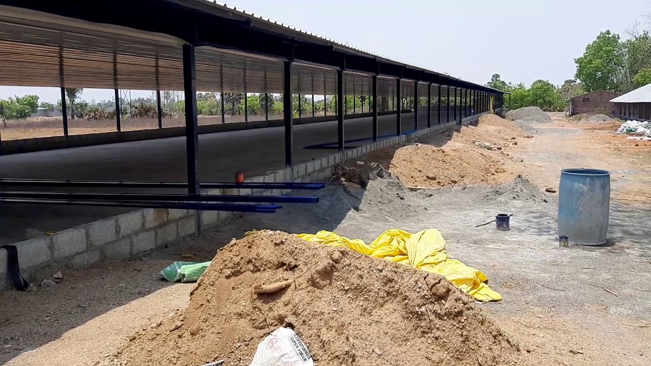 Automatic ECO poultry farm Metal shed construction in Padappai Kanchipuram Tamil Nadu Andhra Pradesh