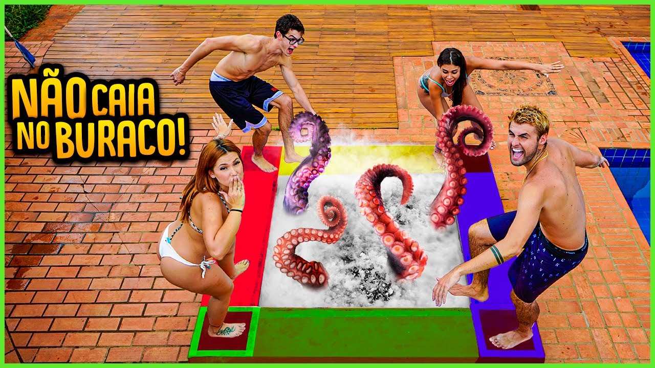 NÃO CAIA NO BURACO DA PISCINA OU SE ARREPENDERÁ!! ( NOVO MINI GAME ) [ REZENDE EVIL ]