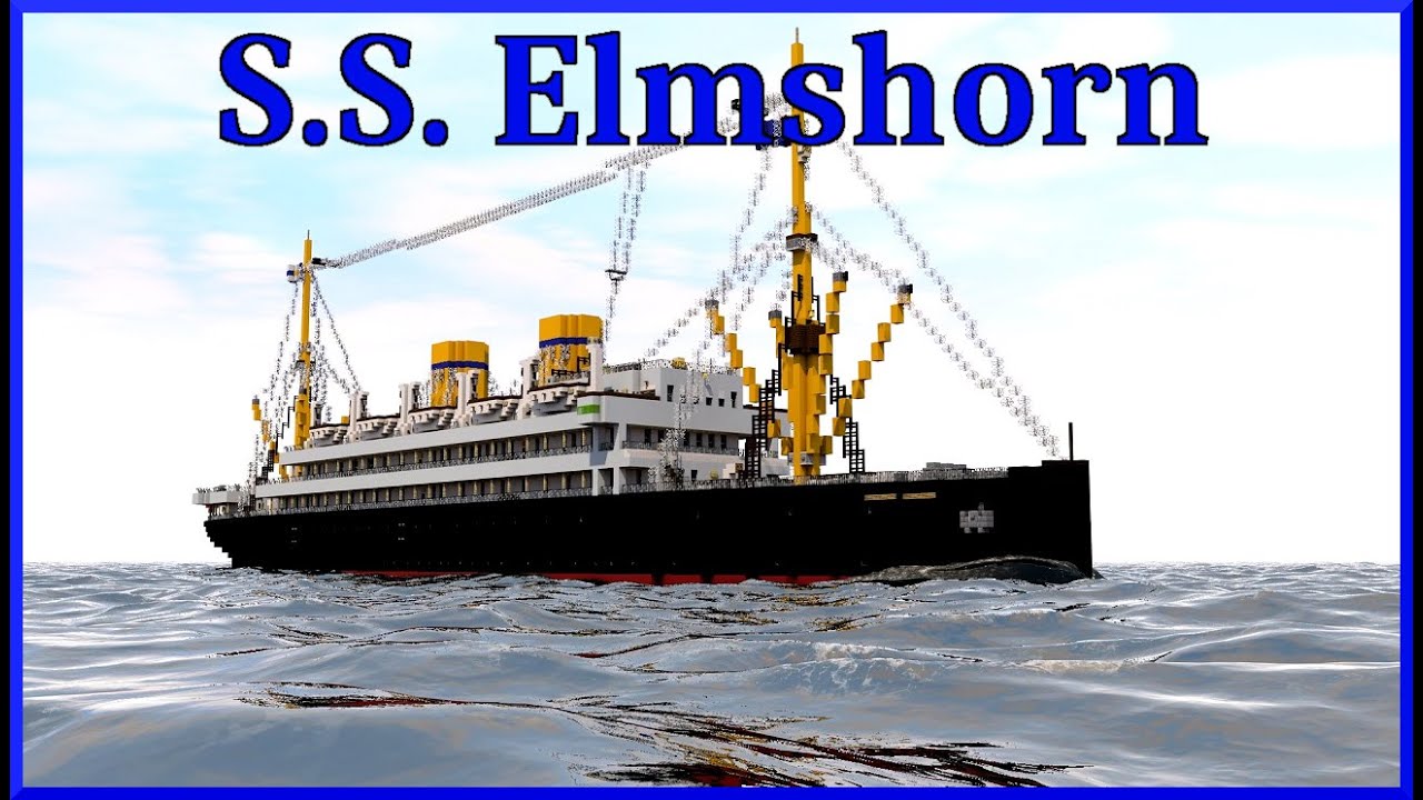Minecraft S.S. Elmshorn (Neuer Deutscher Lloyd) - A ship for the African routes