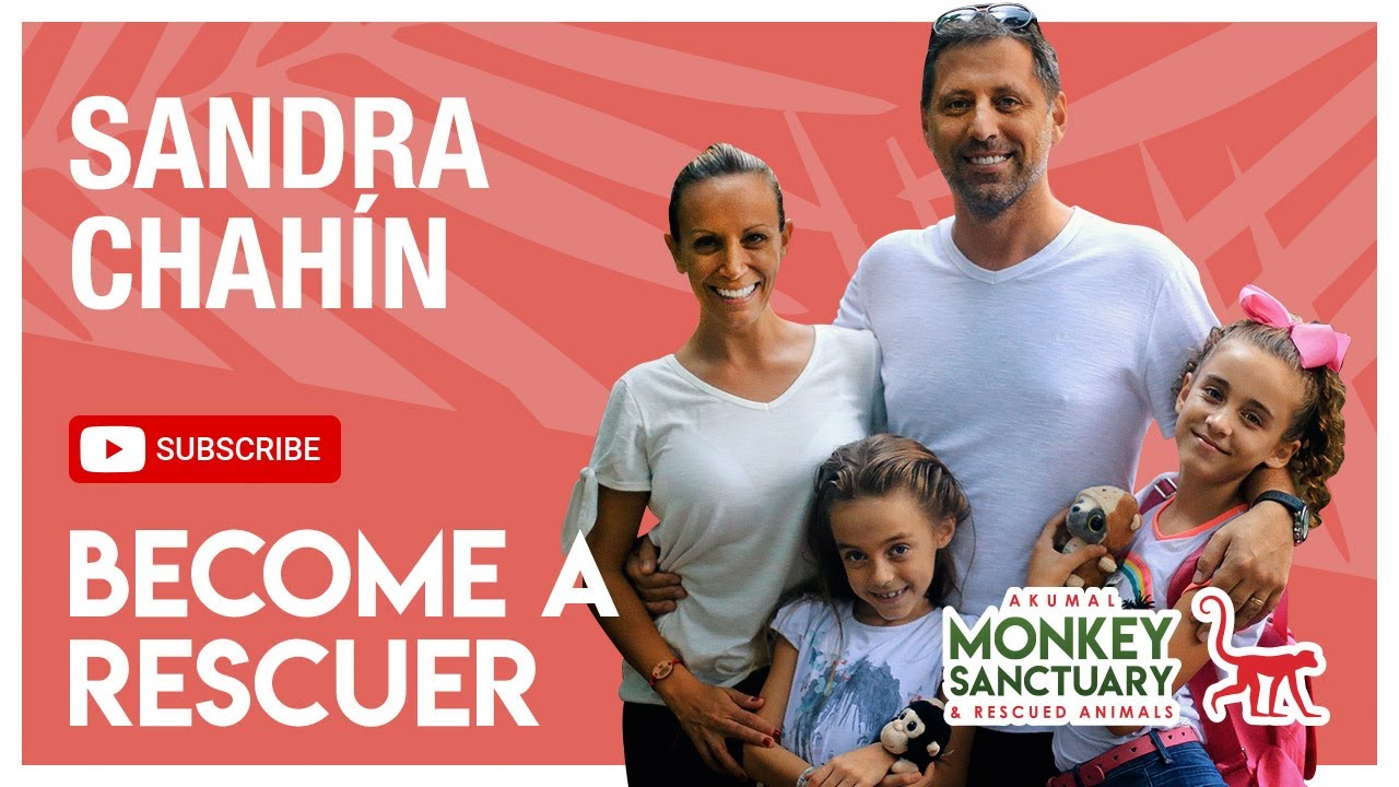 Sandra Chaín y su familia visitan Akumal Monkey Sanctuary