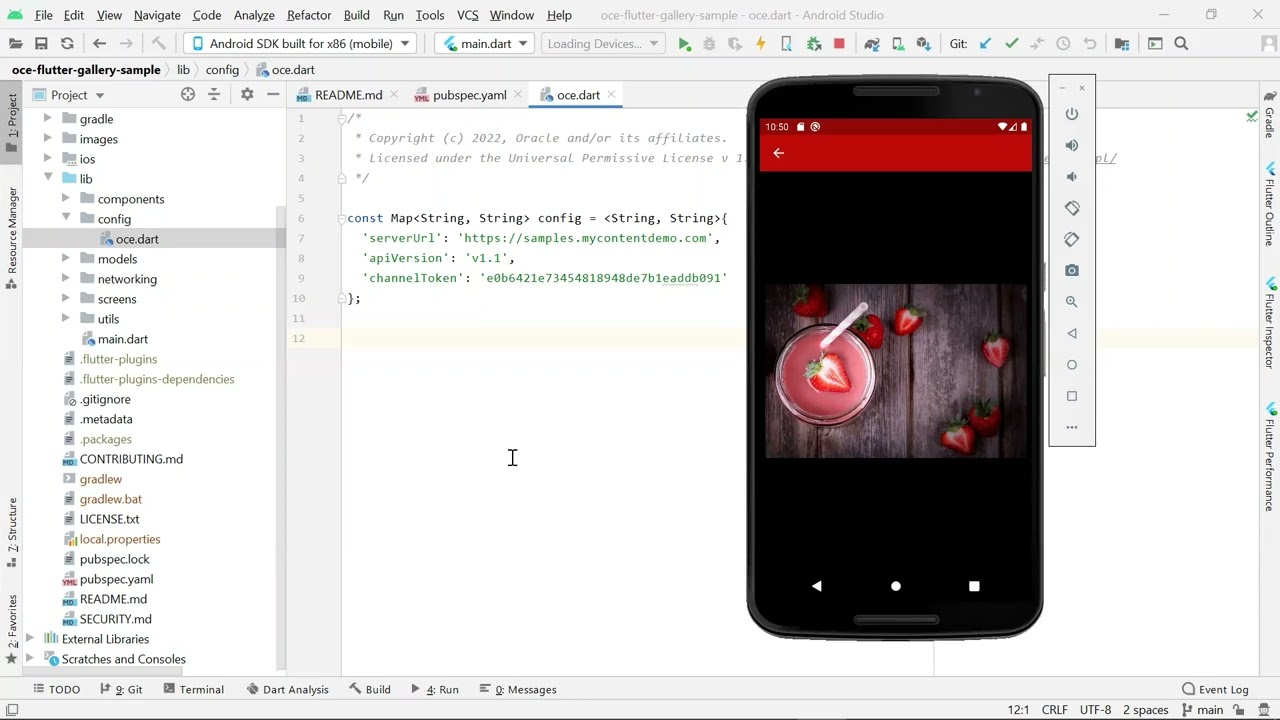Build an Image Gallery in Flutter with Headless Oracle Content Management