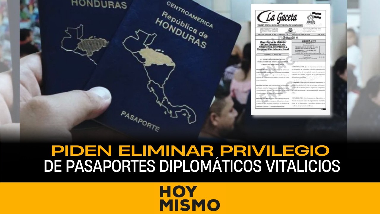 Piden eliminar privilegio de pasaportes diplomáticos vitalicios