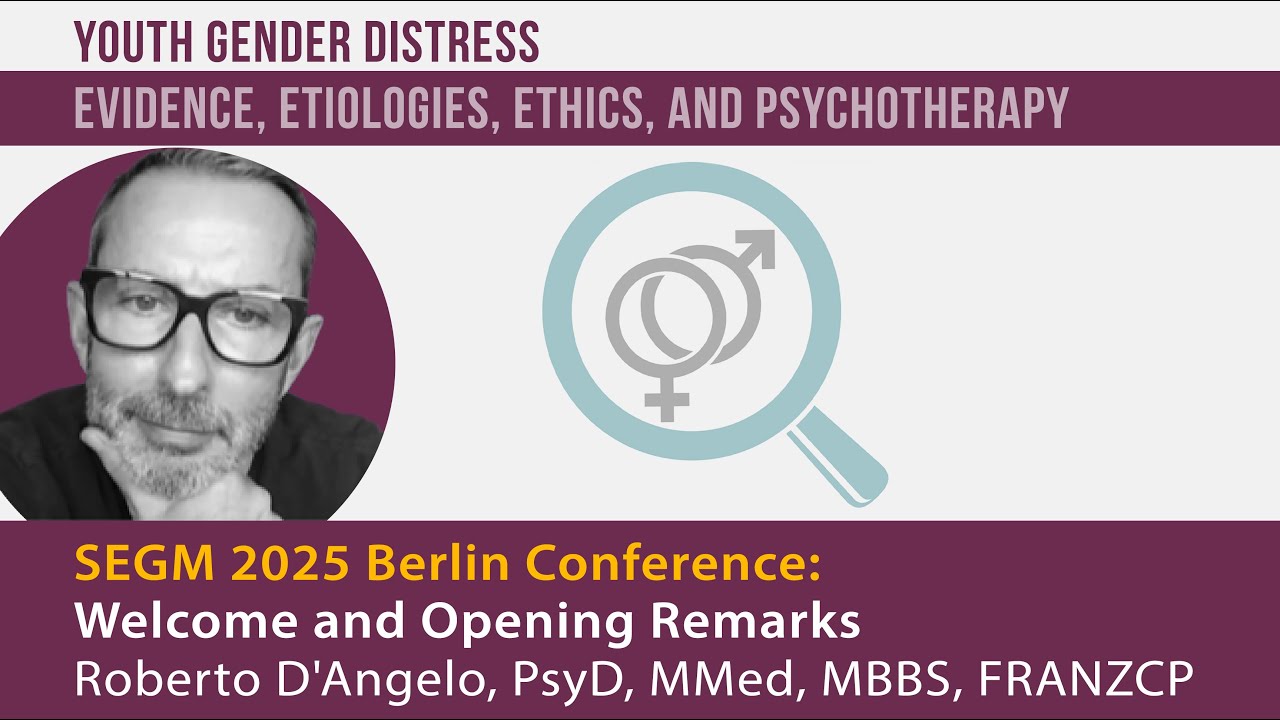 Youth Gender Distress - Opening Remarks l Dr Roberto D'Angelo