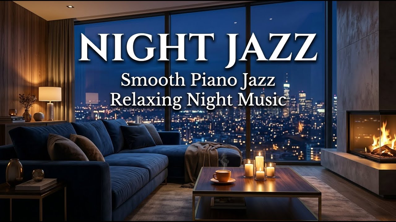 Relaxing Jazz Instrumental Music at Night - Smooth Piano Jazz for Sleep and Calm Mind