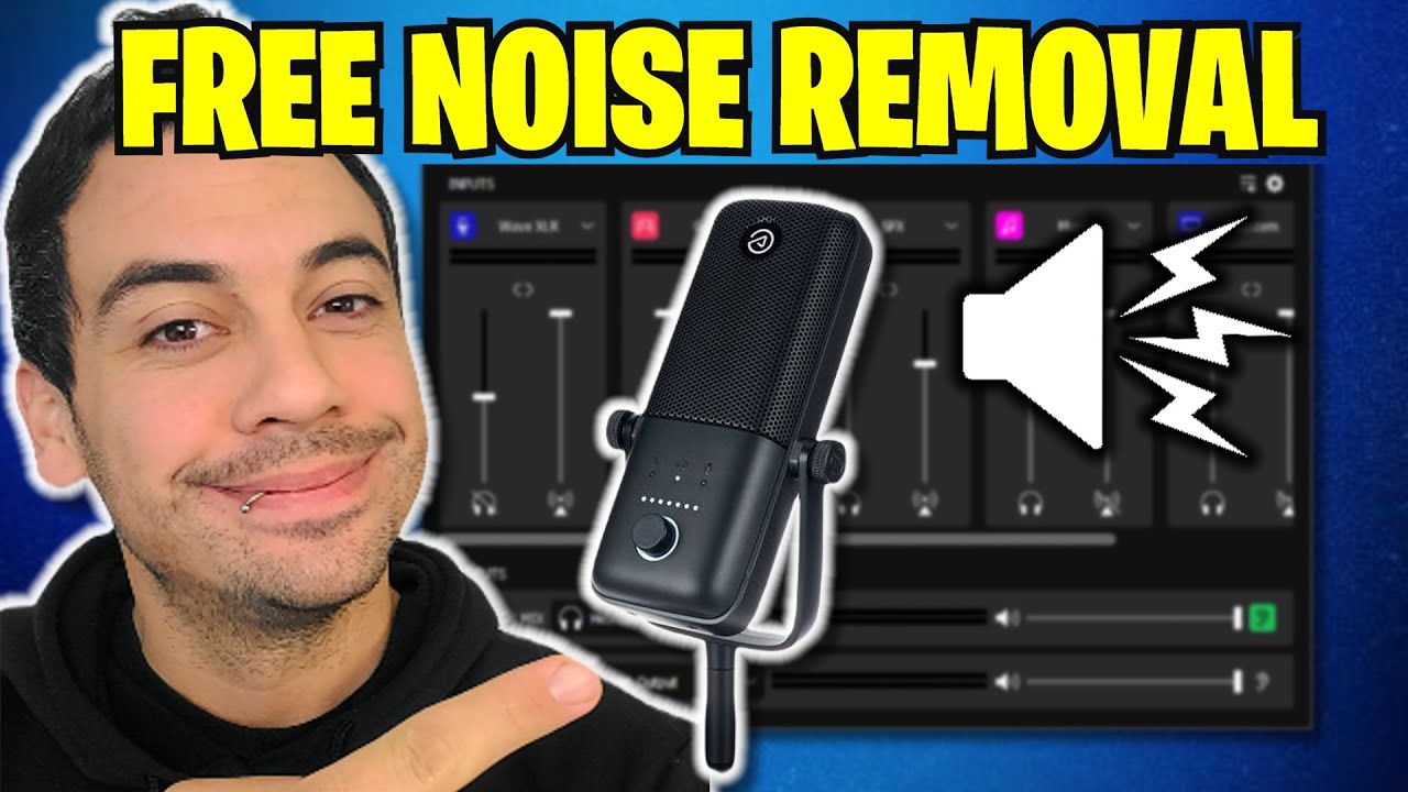 How to ELIMINATE Background NOISE for FREE! - Elgato Wave link Microphone Noise removal