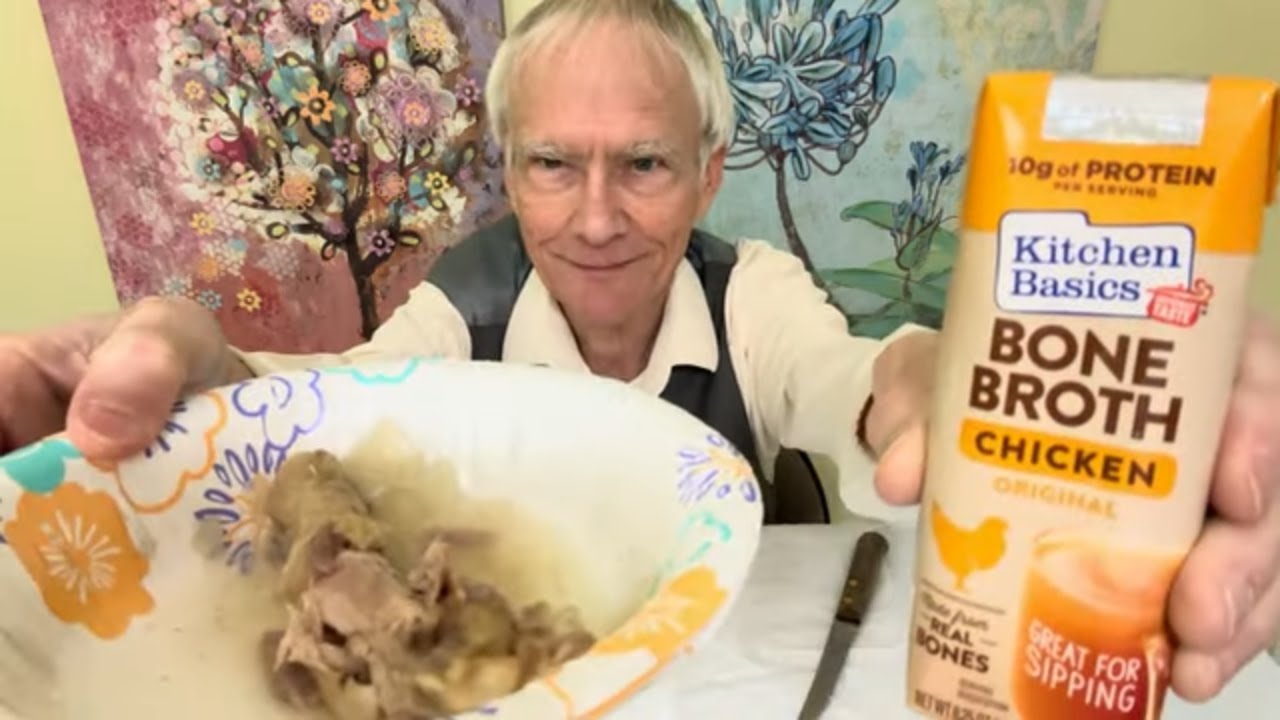 AM I ASMR?!    Kitchen Basics Bone Broth Chicken CALDO!