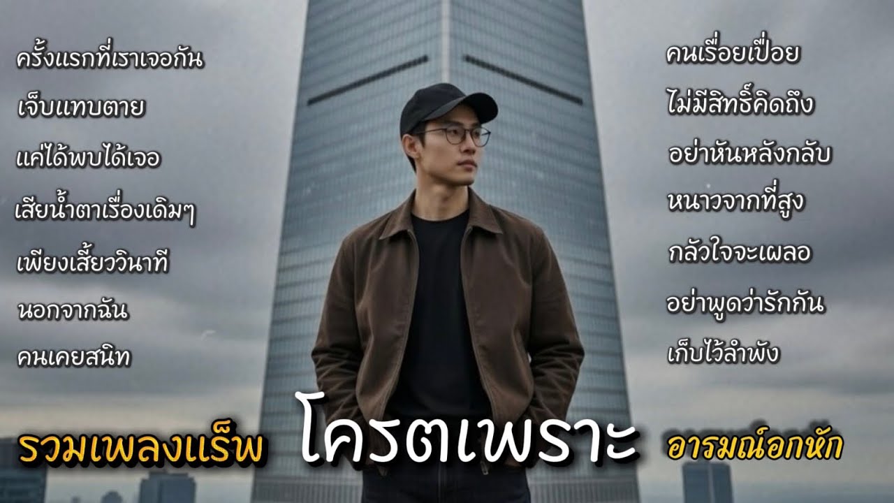 รวมเพลงแร็พอกหัก เพลงโครตเพราะ ฟังแล้วเหงา เจ็บทุกเพลงฟังต่อยาวJ-songs