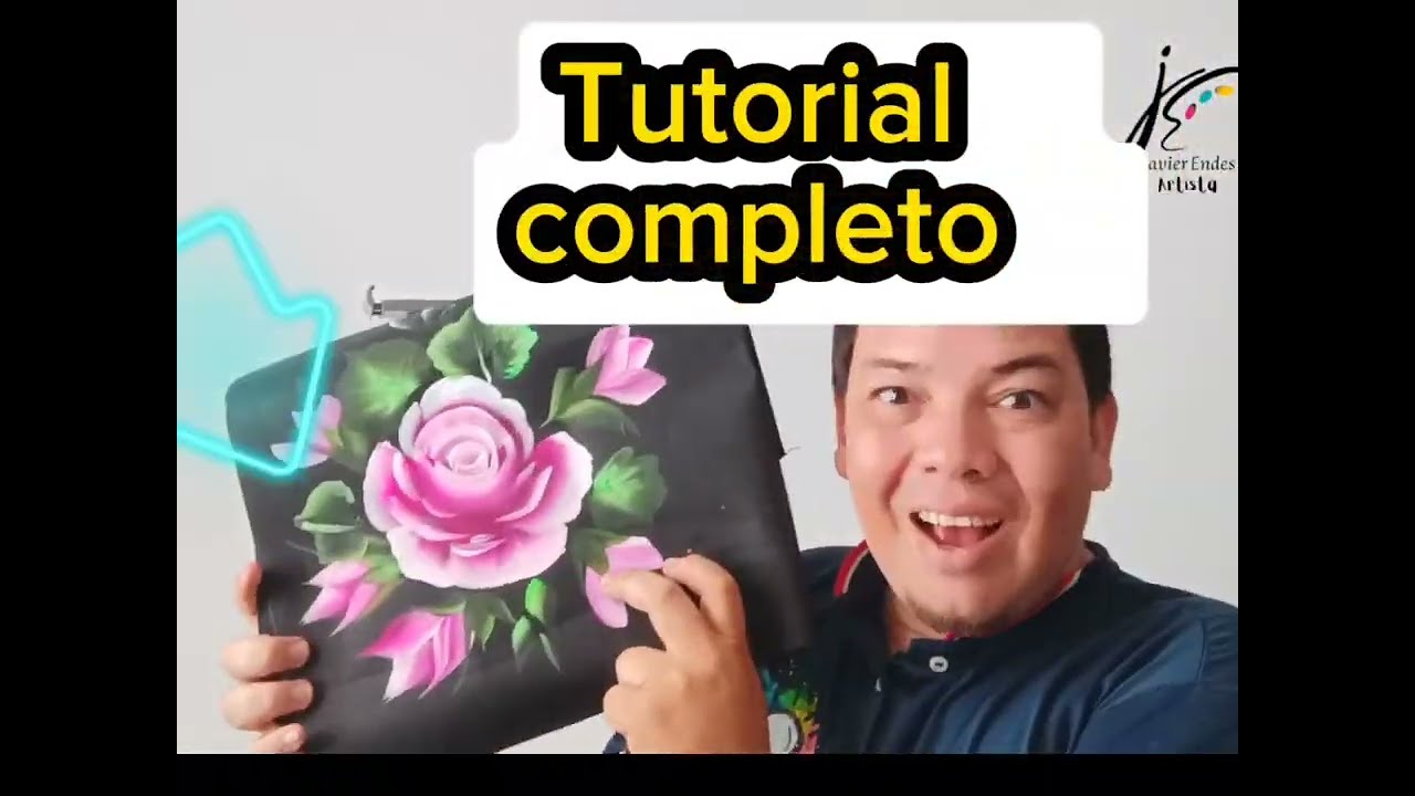 Como pintar una flore FACIL Y RAPIDO con #pinceladas