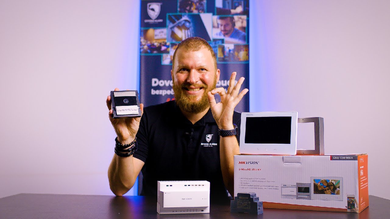 P#18 | Zvýhodněná sada 2-žilového HD interkomu DS-KIS704EY značky Hikvision