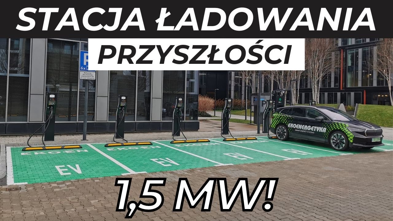 NAJSZYBSZA stacja ładowania w Polsce! Nowy EKOEN w Warszawie 1500 kW ⚡️