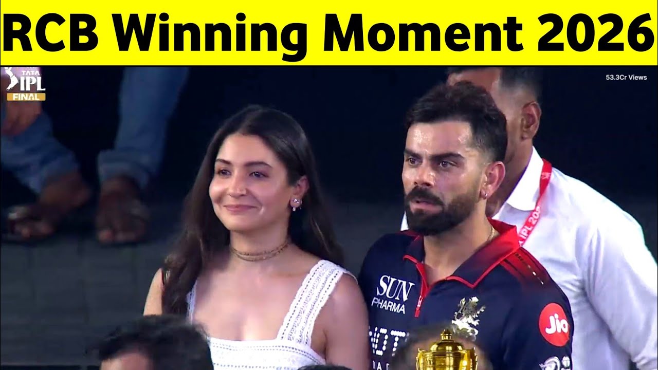 RCB Winning Moment 2026, Virat Kohli & RCB Trophy Celebration After Win IPL 2026 Final Match