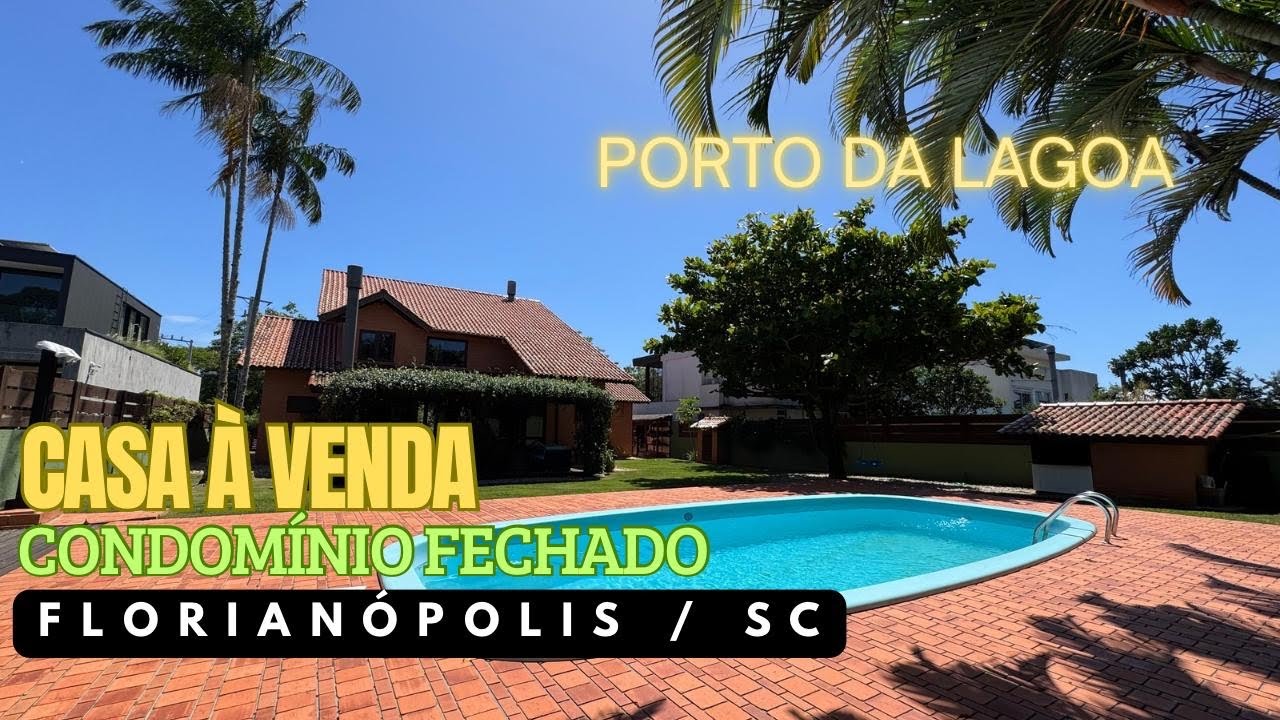CASA À VENDA | R$ 4.800.000 | EM CONDOMÍNIO NO PORTO DA LAGOA EM FLORIANÓPOLIS.
