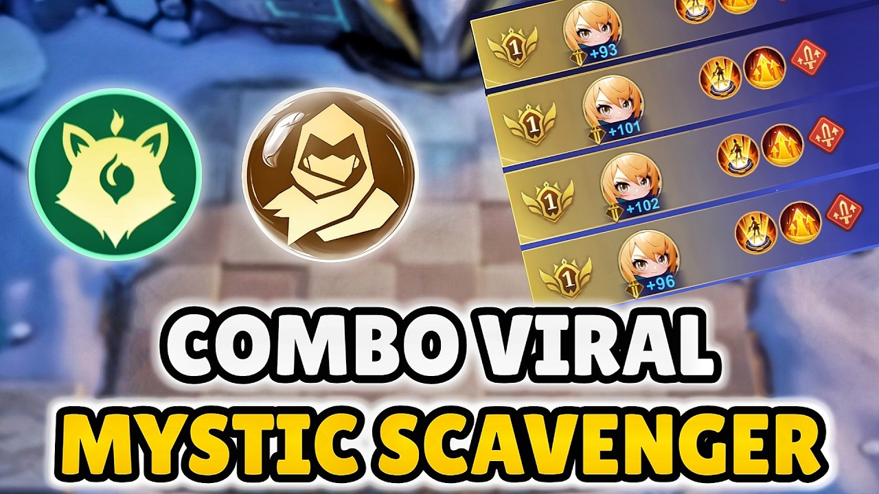 ROLL BRUTAL COMBO META JUARA 1 MYSTIC MEOW SCAVENGER MUDAH DAN KUAT BANGET!