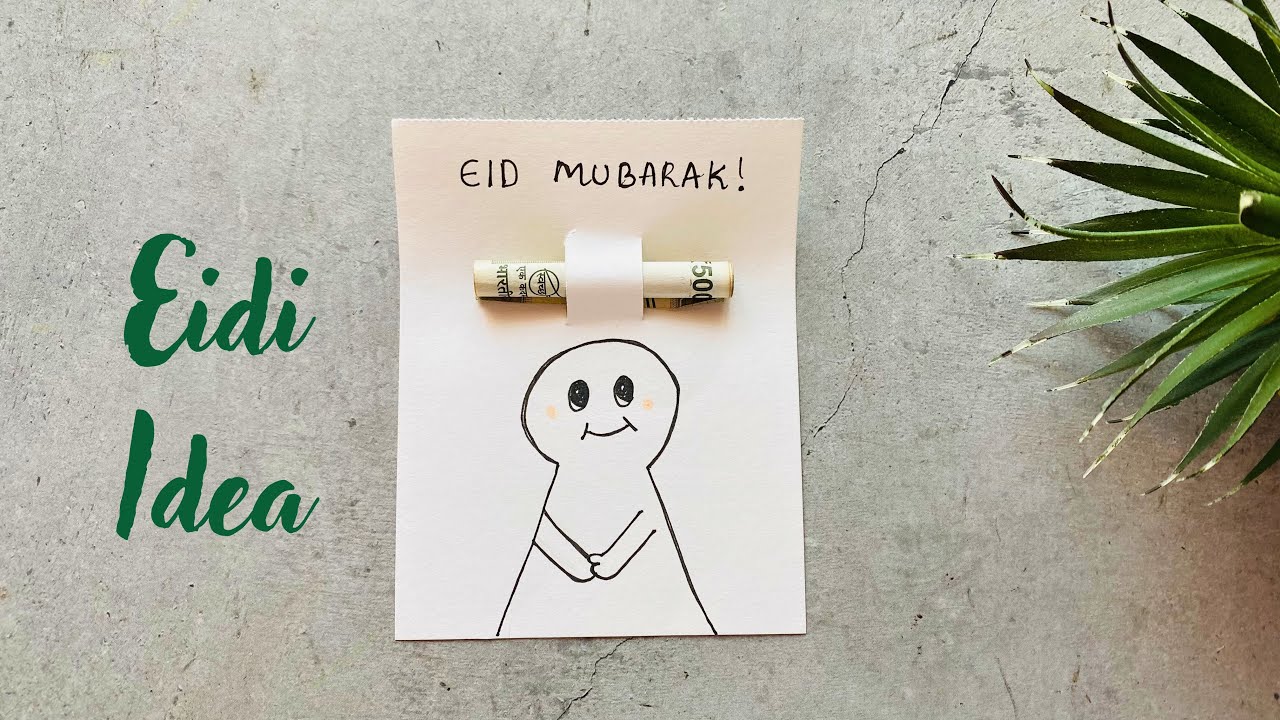 DIY Eidi Card Idea 😍 | Eid Gift Idea Last Minute  #cardmaking  #eidmubarak #eidi