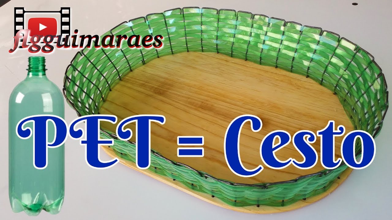 Incrível! Como Fazer cesto de Garrafa PET.
