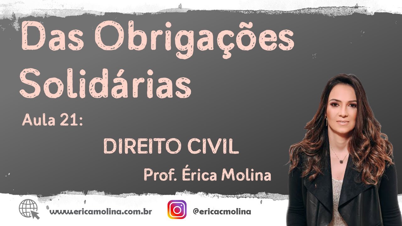 AULA 21 - DAS OBRIGAÇÕES SOLIDÁRIAS