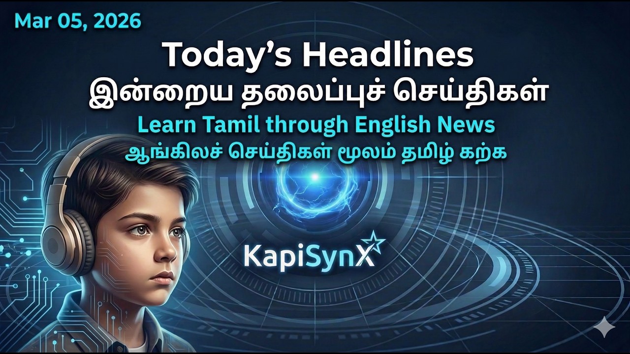Daily News Bulletin: English &harr; Tamil | Mar 05, 2026 | KapiSynX