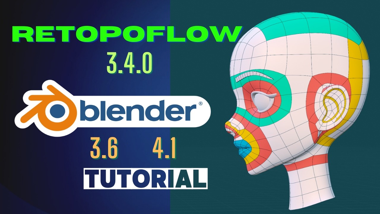 Retopologia  en Blender  con  RETOPOFLOW